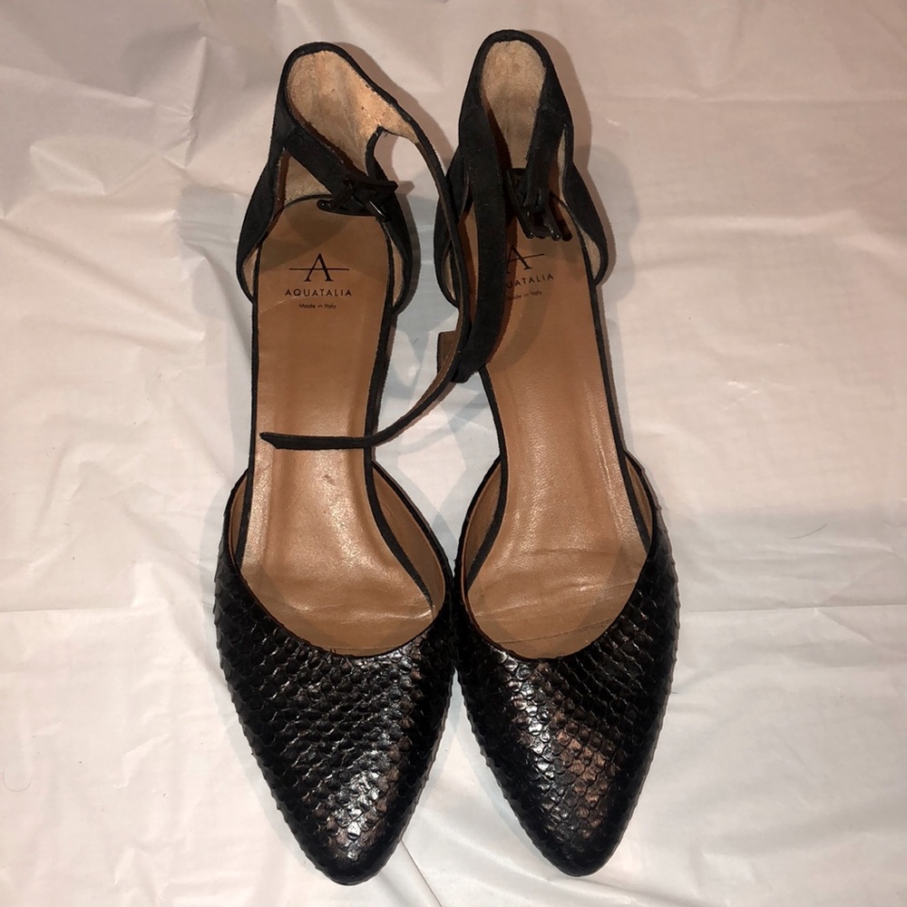 Aquatalia ankle strap shoes
